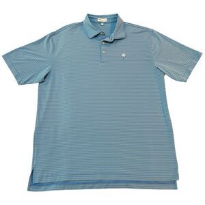 Peter Millar Polo Shirt Mens XL Castle Pines Country Club Golf Summer Comfort